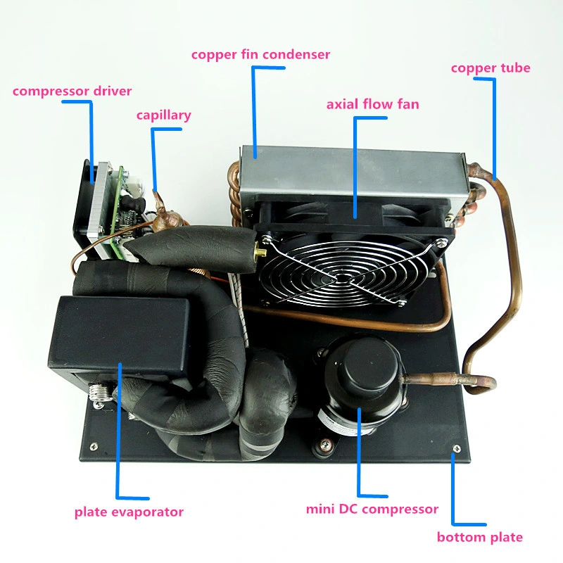 Factory Price Mini Chilling Equipment 12V 24V 48V Recirculating Liquid Chiller Module Unit Fsch019z12b